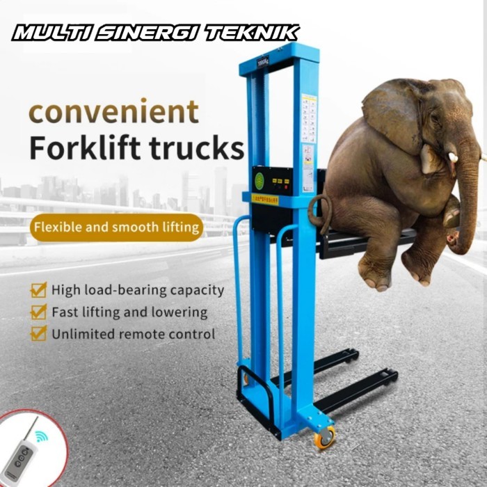 Forklift 1 ton / Forklift elektrik / Hand lift Elektrik / Forklift Portable / Hand Stacker / Hand Li
