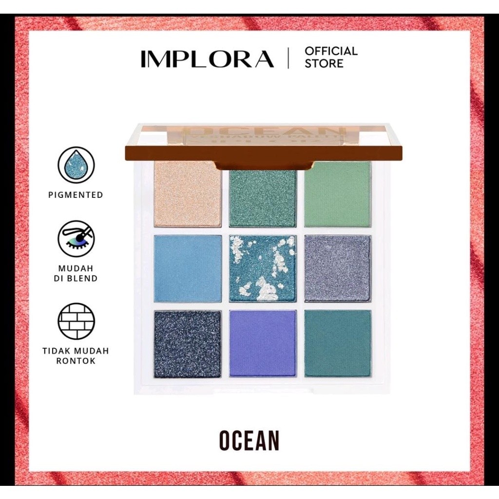 IMPLORA PALLETE EYESHADOW/ EYESHADOW IMPLORA/ KOSMETIK IMPLORA