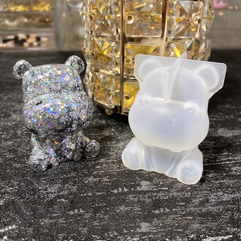 

Lion Big Ear Dog Hippo Ornament Silicone Mold Epoxy Jewelry Mold Resin Casting Pendant Mold Suitable for Diy Crafts