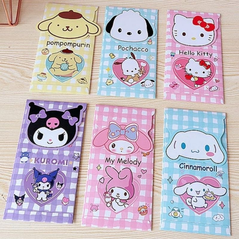 

Adwadns_shop isi 5pc - Amplop Lebaran Sanrio My Melody Kuromi Cinnamorol Unik Tebal - Uang Tidak dilipat
