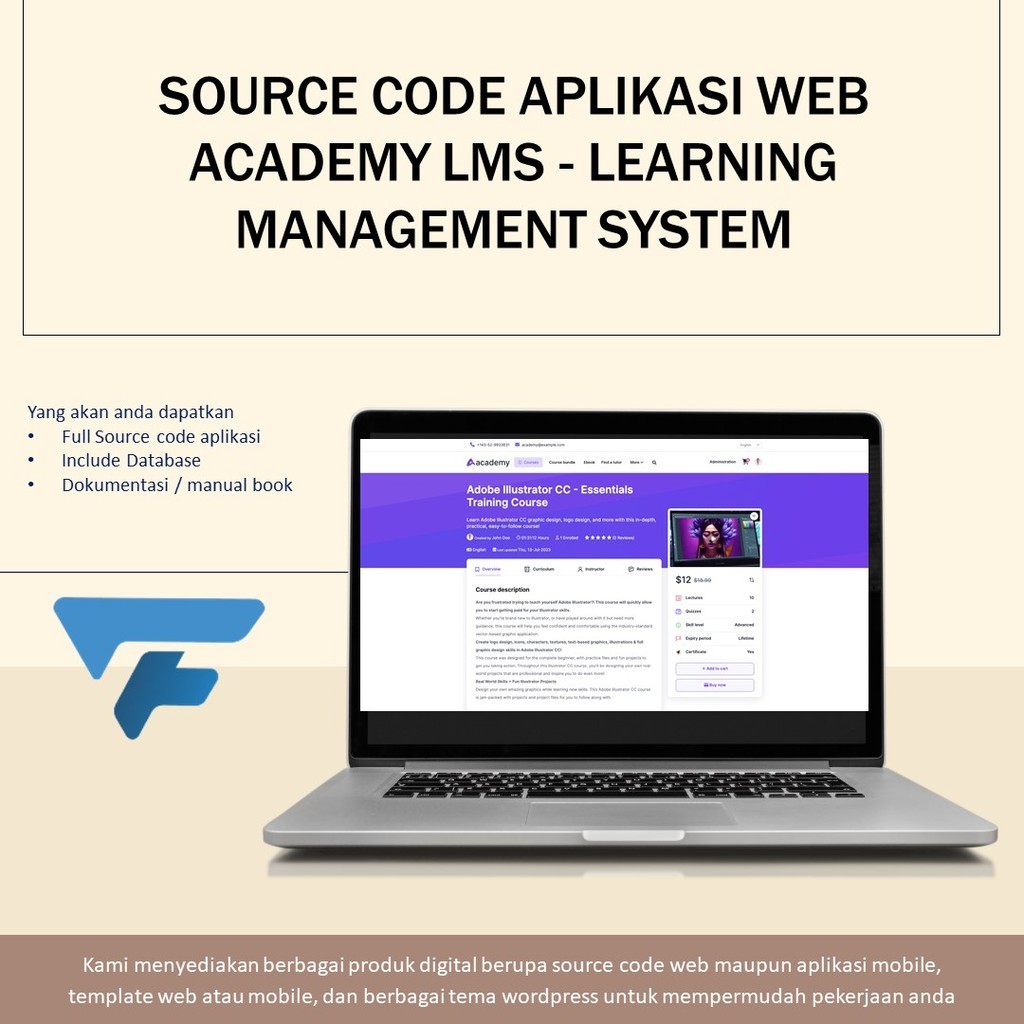 SOURCE CODE APLIKASI WEB ACADEMY LMS - LEARNING MANAGEMENT SYSTEM