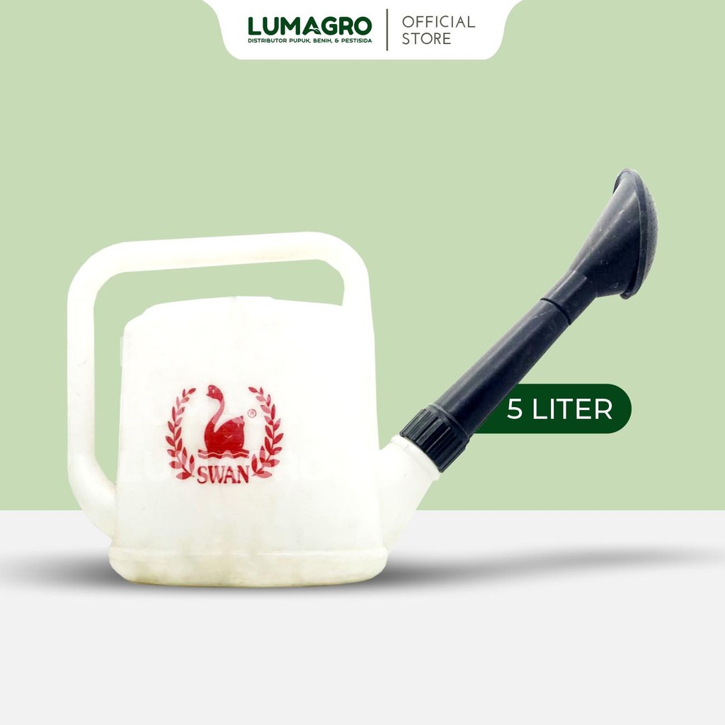 Gembor 5 Liter Swan Original Alat Siram Persemaian Putih Plastik Semprot Manual