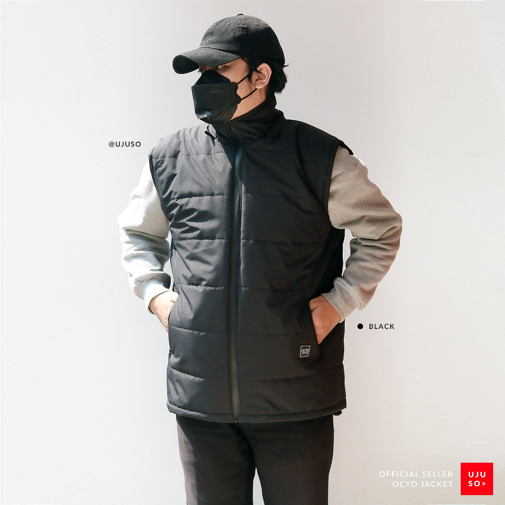 Jaket Rompi Puffer Vest Pria