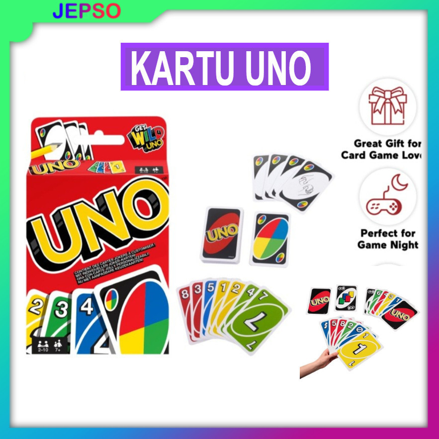 Kartu Uno / Permainan Kartu Keluarga / Uno Card / Uno Flip / Uno card / permainan uno