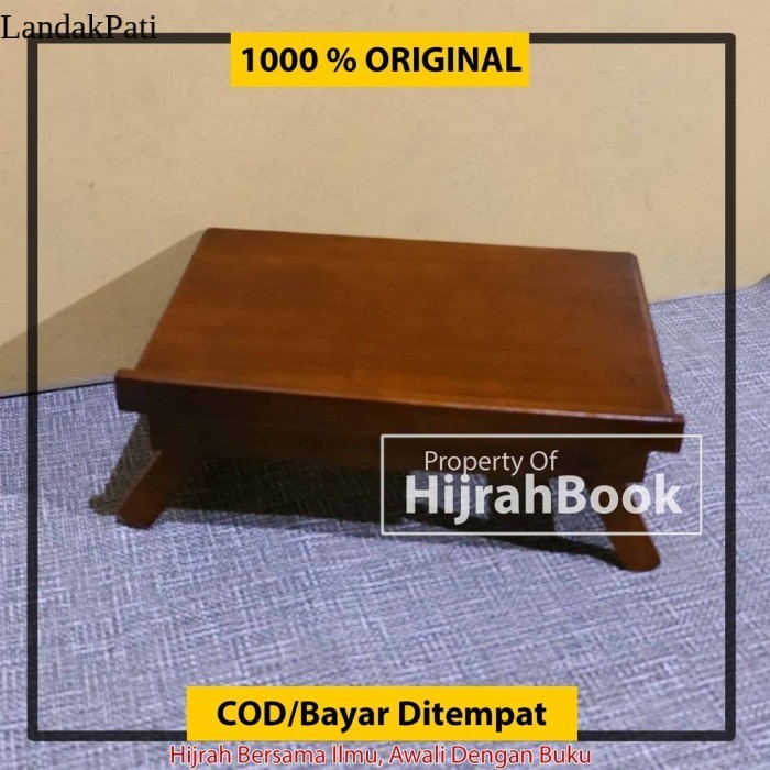 BISA COD Rekal Kayu Meja Kecil Alas Baca Al Quran Rekal Miring Laris SPH9402