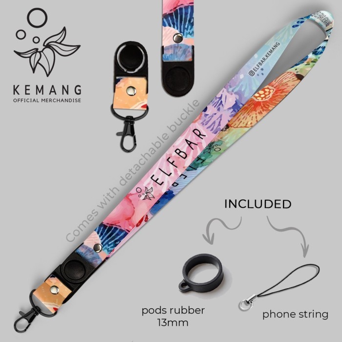 

ANDMA Premium Lanyard Motif Flower Watercolor | Kemang Exclusive Merchandise - Flower W.Color
