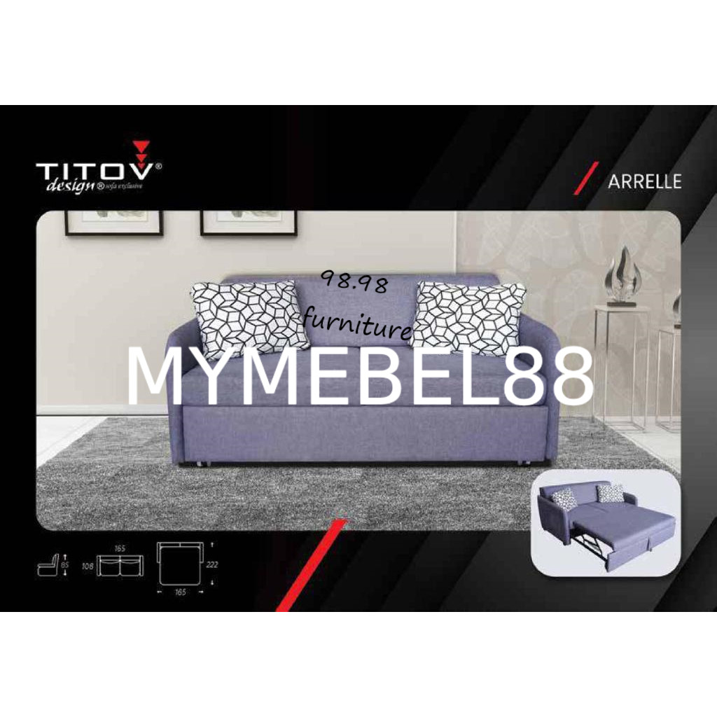 [MYMEBEL88] PROMO TERMURAH Sofa Bed ARRELLE - Sofa Premium - Garansi Per & Busa - Medan