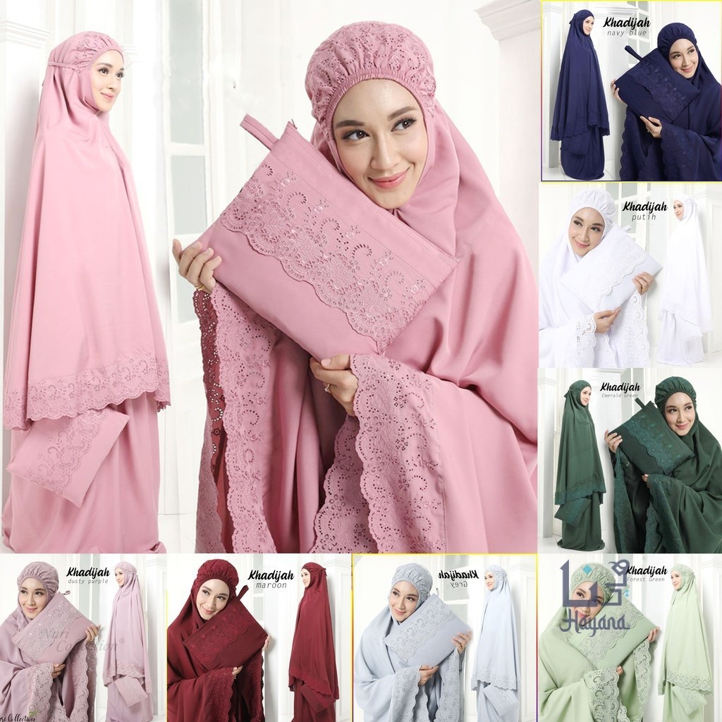 [Ramadhan Sale] MUKENA KHADIJAH JUMBO / MUKENA KHADIJAH ORIGINAL FREE TAS CANTIK / MUKENA KHADIJA DE