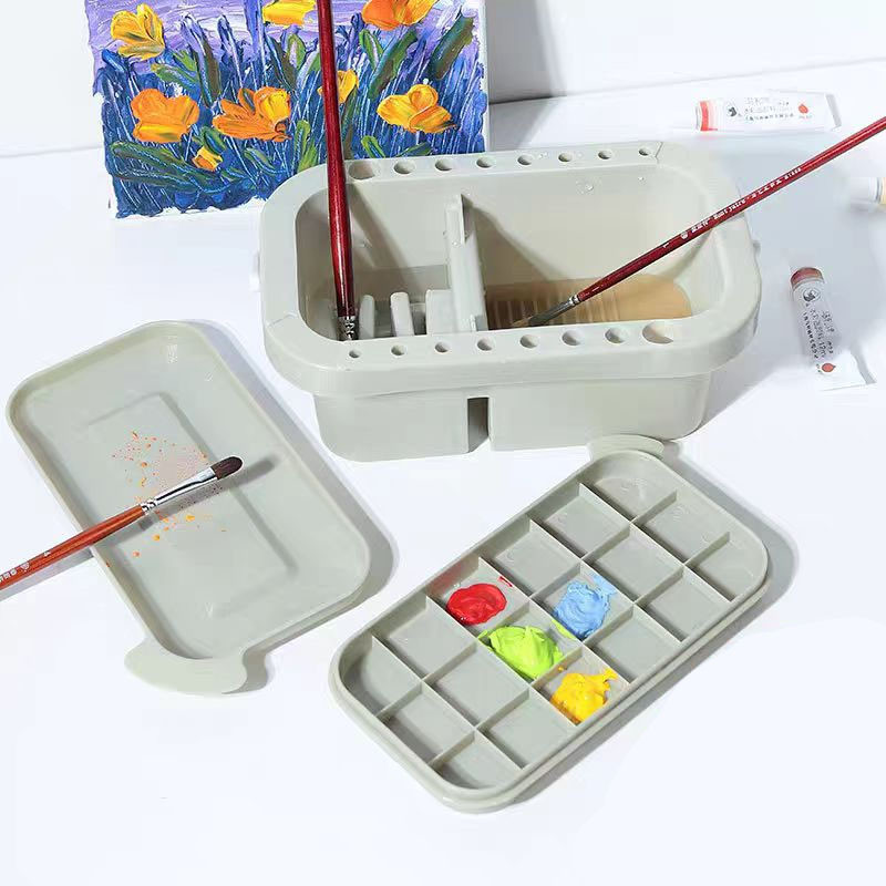 

Multifunction Brush Washer Ember cuci kuas cat minyak seni dengan palet