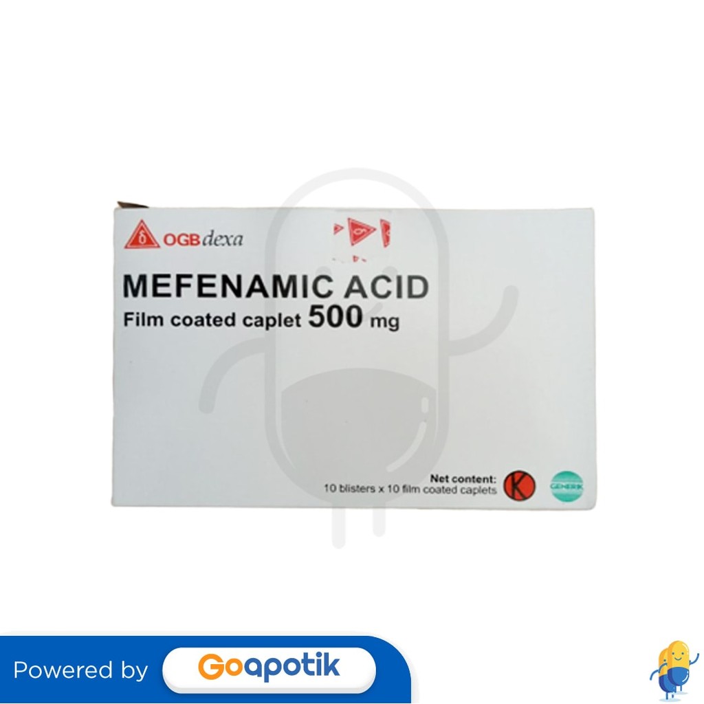 Asam Mefenamat Ogb Dexa Medica 500 Mg Box 100 Tablet / Anti Nyeri