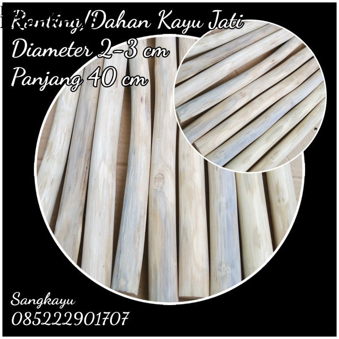 

Teak wood branch 40 cm macrame dahan ranting kayu jati bahan kerajinan FNX111 XD9