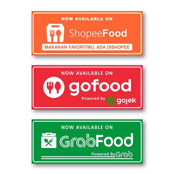 

Stiker Online Food Tempel Kaca Warung Dan Restoran / Stiker Online Food Bahan Vynil Glossy