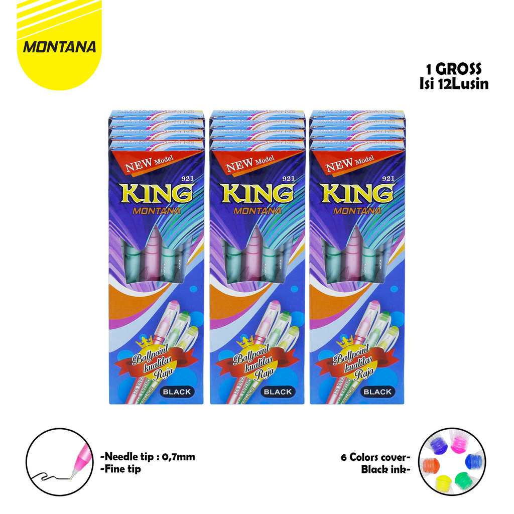 

MONTANA Ball Pen / Pulpen / Pena Montana 921 KING / 1Gross