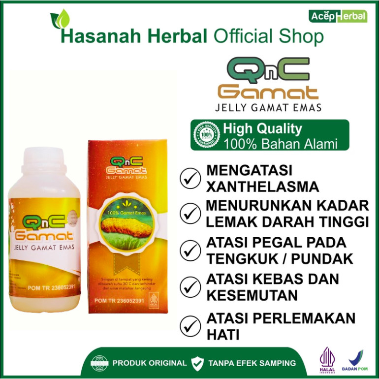 

Obat Xanthelasma Kelesterol Tinggi Plak Kuning Di Sudat Mata QnC Jelly Gamat Emas Asli 100% Original