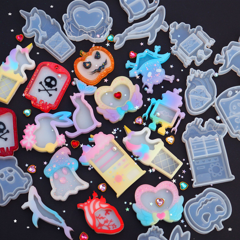 

Hot sell Shaker Molds Quicksand Dessert Machine Pumpkin Epoxy Resin Molds Silicone Mold Wand Oil Syringe Craft Pendant Tools