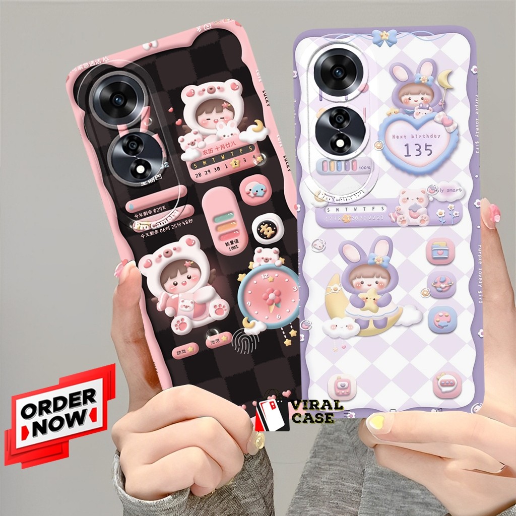 Case Oppo A60 Oppo A58 4G Oppo A78 4G Oppo A78 5G Oppo A79 5G Oppo A98 5G - Softcase Bahan Lentur Aw