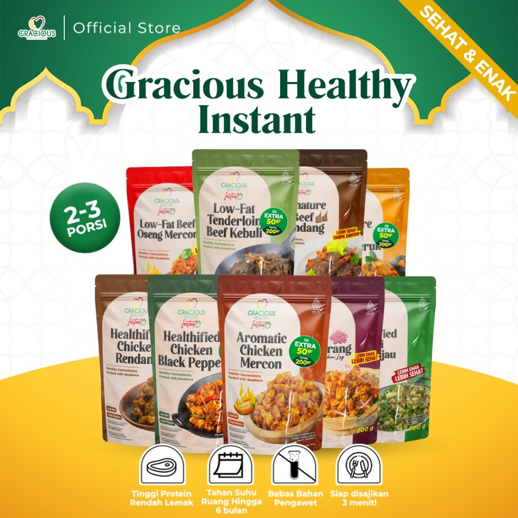

Ds Gracious Healthy Instant (Makanan Instant Sehat Siap Saji) || 200gr
