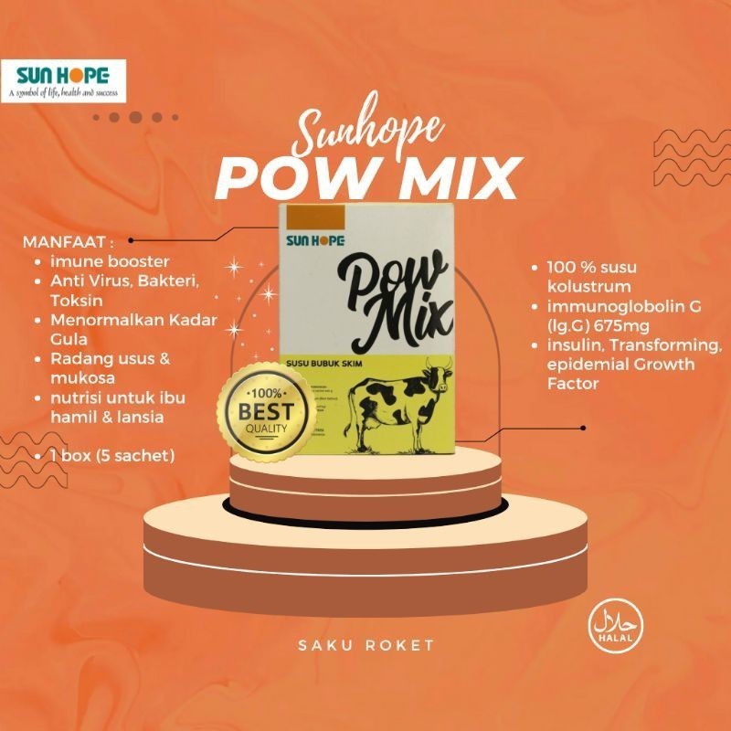 

SUSU KOLOSTRUM POWMIX - IMUNITAS & DAYA TAHAN TUBUH Original 100% Herbal Sri850