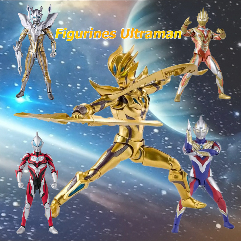 Ultraman Trigger Multi Action Figurines 15&18 cm SHF Ultraman Spark Circle Arms Dapat Digerakkan Act