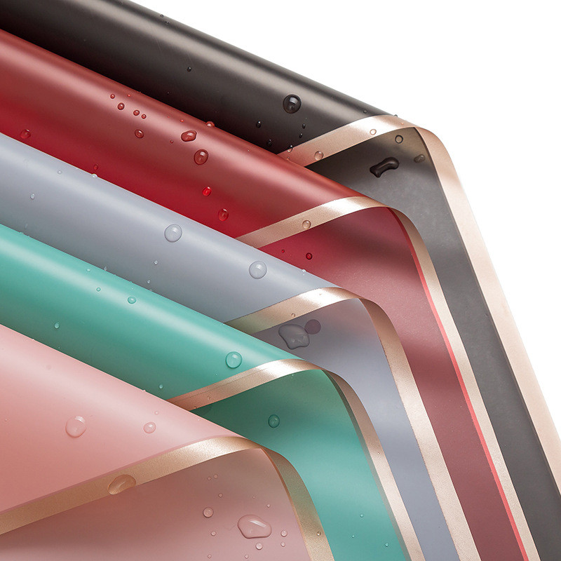 

(PACK)kertas Buket Cellophane FRAME GOLD isi 20 lembar