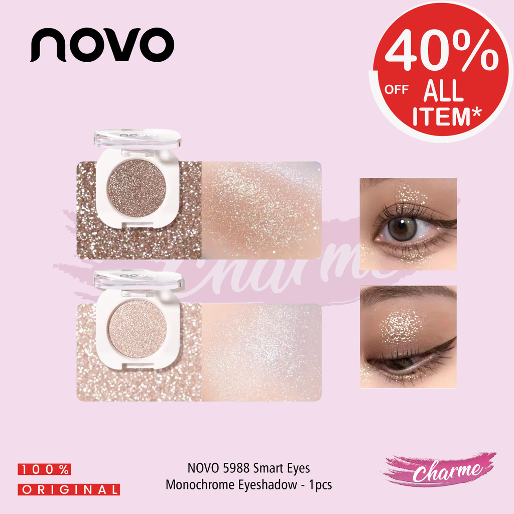(READY & ORI) NOVO Smart Eyes Monochrome Eyeshadow Eye Shadow Pewarna Kelopak Mata 5988