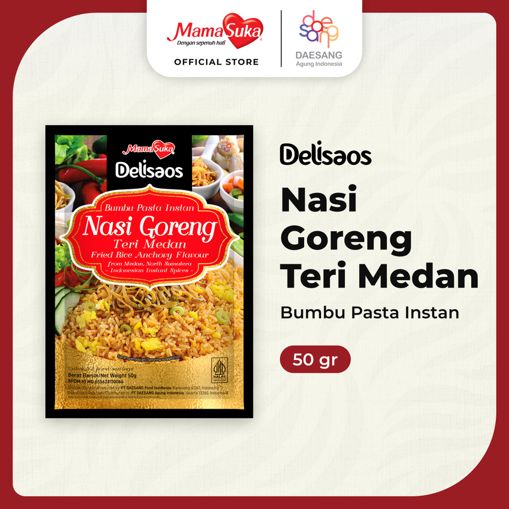 

MamaSuka - Bumbu Pasta Nasi Goreng Teri Medan 50 gr (Sample tidak dijual satuan)