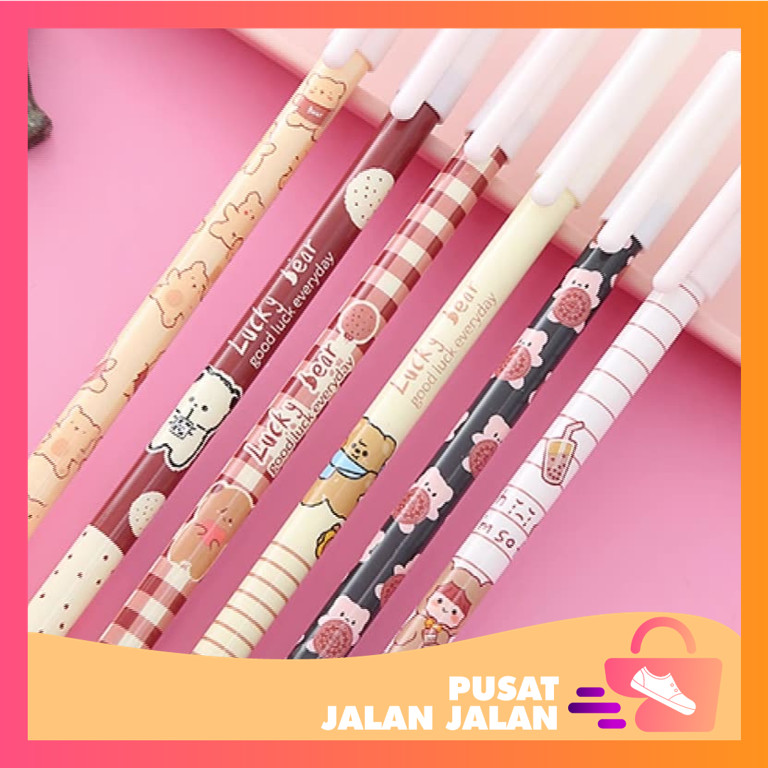 

PJJ - S5711 Pulpen Gel Motif Cute Bear / Alat Tulis Kerja Motif Beruang Lucu / Pena Beruang Lucu Import / Pulpen Korea Pelajar