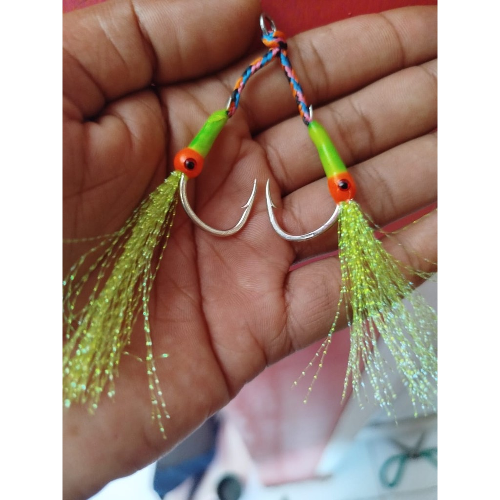 assist hook metal jig 40 -60 - 80 -100 gram GID