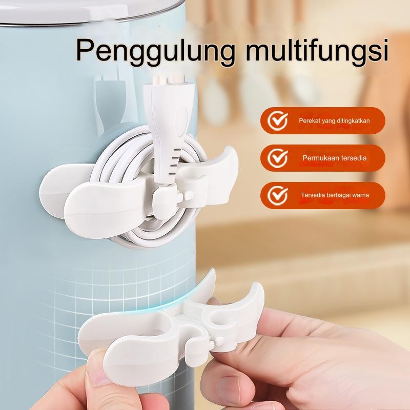 Organizer Kabel Penyimpanan Dapur Multifungsi Pengatur Kabel Peralatan Rumah Tangga Pengikat Steker 