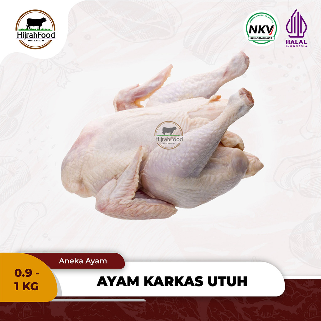 

Ayam Karkas / Ayam Broiler Utuh | Whole Chicken 1 Ekor