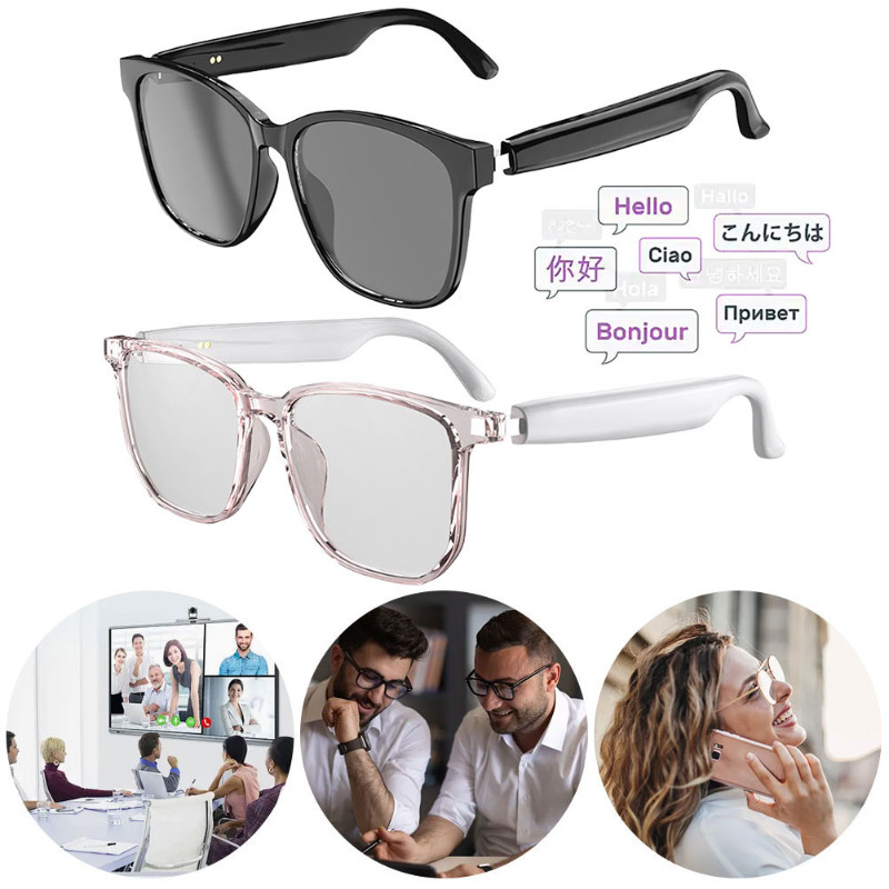

AI translation glasses with 144 - language simultaneous interpretation,real-time recording,writing,translation,listening and spe