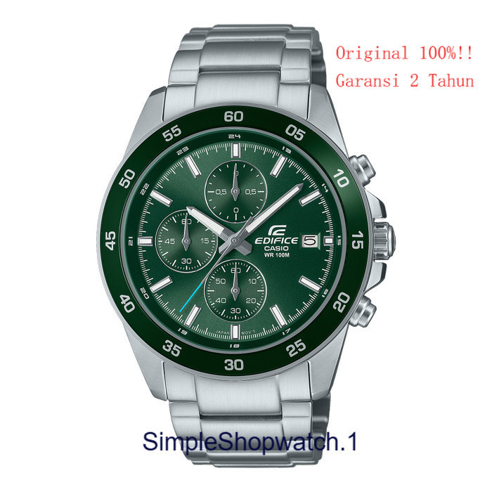 Original 100% Casio EDIFICE EFR-526D-3AVUDF Jam Tangan Pria Analog Steel EFR526D EFR-526D-3A Chronog