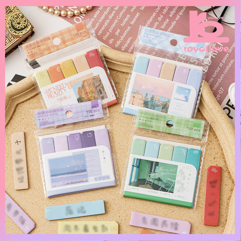 

[Readystock❤️COD]sticky notes Catatan Tempel Gaya Gadis Stiker Indeks Stiker Indeks Klasifikasi Lucu Kertas Memo Pesan Bertanda PEMBATAS BUKU