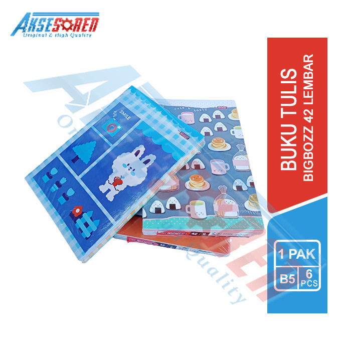 

Buku Tulis Sekolah Big Boss [Isi 42 Lembar/6 Buku] / Write Book Bigboss [1 Pack]
