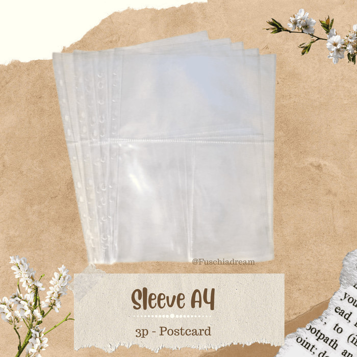 

Sleeve A4 2P/3P/4P/5P/6P/8P/9P/10P/12P/20P for 2/3/4 Ring 1 pak - 1p 1 pak