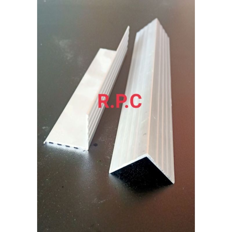 LIST ALUMUNIUM L 150cm "TEBAL" Lis alumunium siku List L Lis L - BlackBox A2