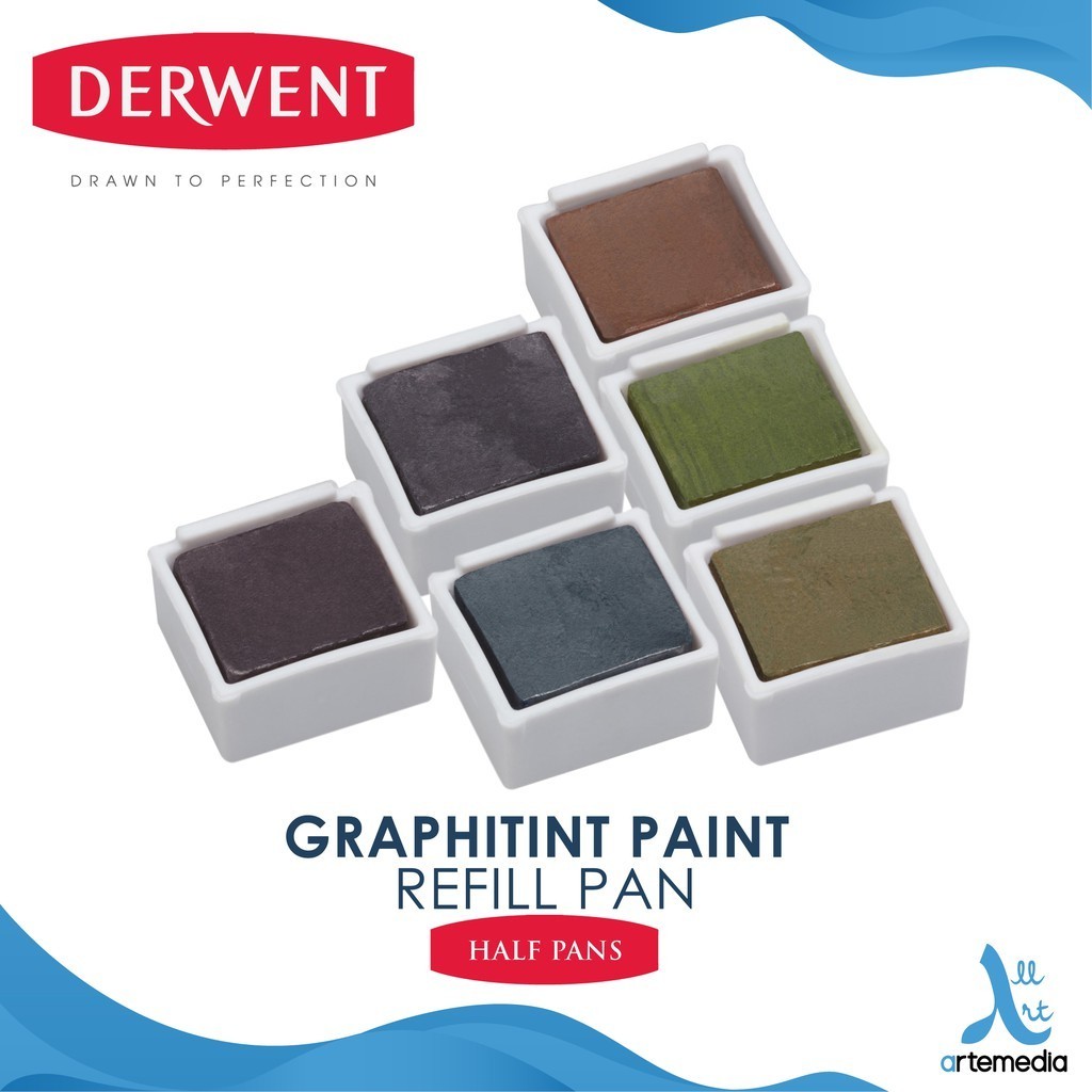 

Derwent Graphitint Paint Pan Travel Refill Cat Watersoluble