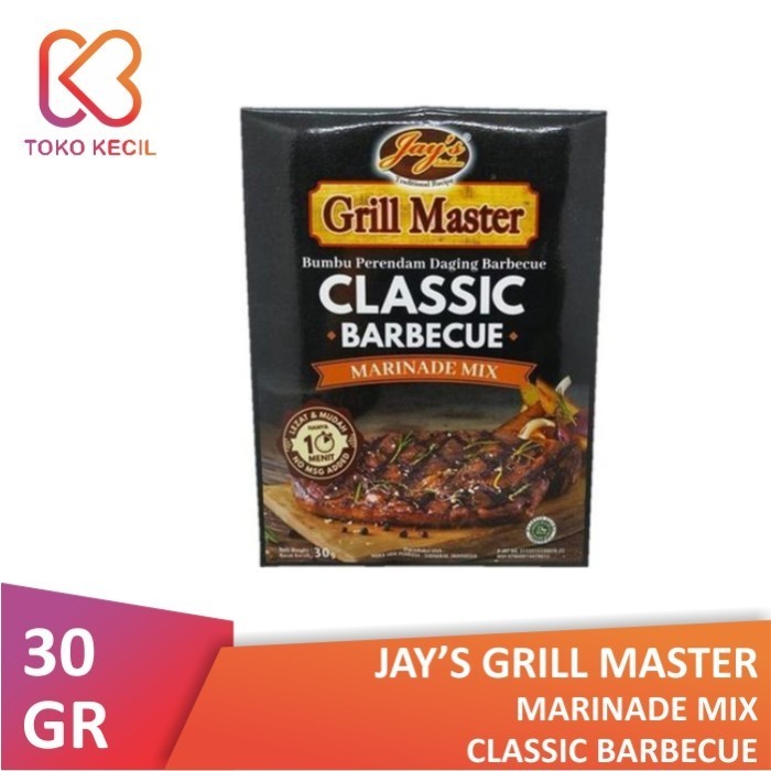 

Jay's Kitchen Grill Master Marinade Mix Classic Barbecue 30 gr