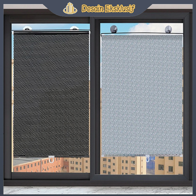 Tirai Ringan Tirai Peneduh Tirai Pelindung UV Tirai Pelindung Panas Dan Matahari Tirai Rol Kaca Peli