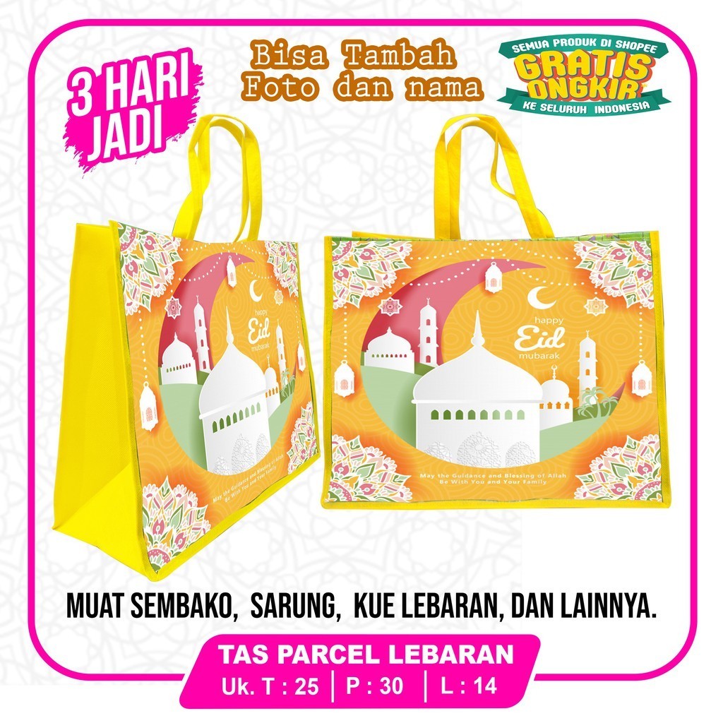 

TAS LEBARAN - TAS PARCEL - BINGKISAN LEBARAN - SOUVENIR LEBARAN - TAS IDUL FITRI