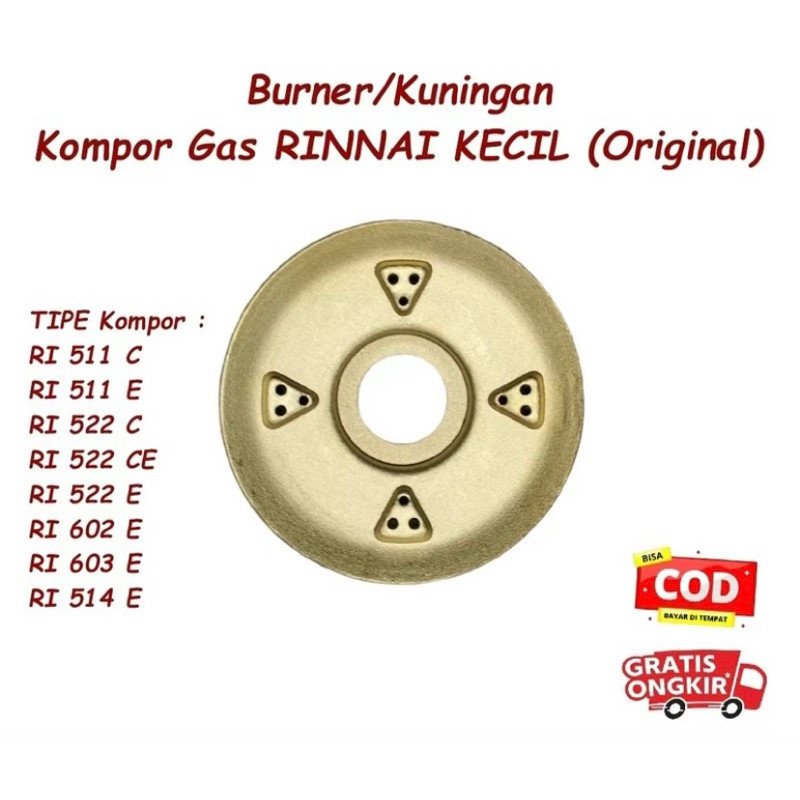 Burner Mawar Kuningan Kompor Gas Rinnai