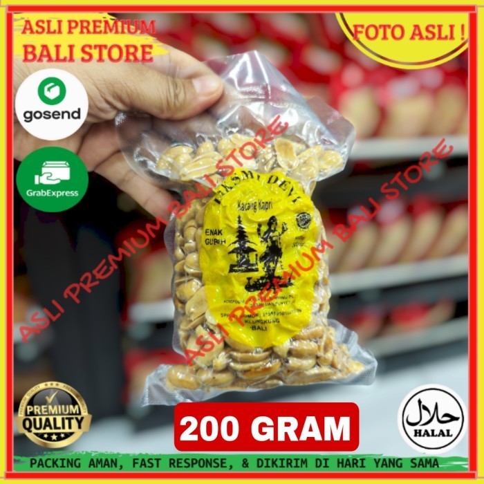 

OLEH OLEH MAKANAN CEMILAN CAMILAN SNACK KULINER KHAS ASLI ORI ORIGINAL BALI KACANG KAPRI 200 GRAM GR