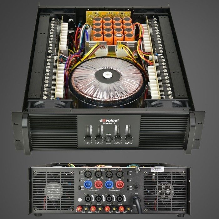 Power DB Voice TEXAS 418 / Amplifier DBvoice Class H 4Channel Original