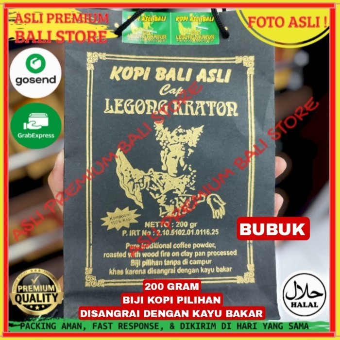 

OLEH OLEH MINUMAN KHAS ASLI ORI ORIGINAL BALI SERBUK BUBUK KOPI 200 GRAM GR