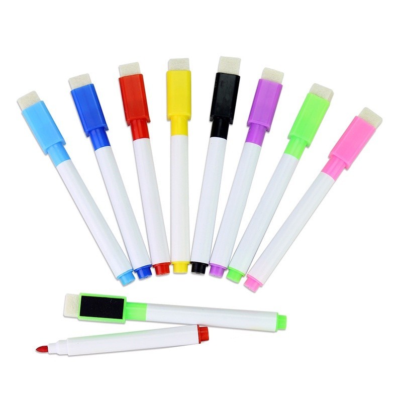 

Spidol Mini Magnet Papan Tulis White Board Dengan Penghapus / Sepidol Warna Warni Wipe And Clean Kecil