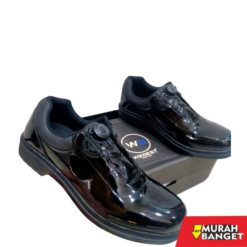 Sepatu pdh- sepatu pdh tali putar webest original / sepatu pdh / sepatu pdh tali putar