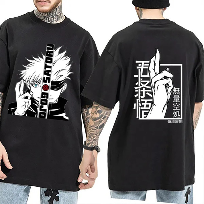 Kaos Gojo Satoru Anime Jujutsu Kaisen Manga Wibu Lover
