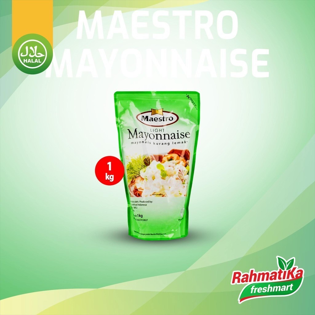 

Maestro Mayonnaise / Mayonais Kurang Lemak 1 Kg