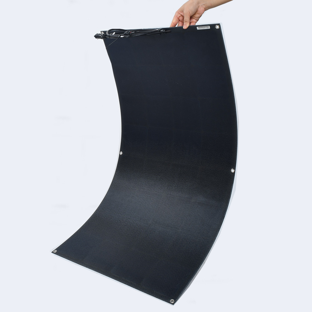 Sunpower ETFE Solar Panel 100w USA Sunpower Solar Cell 23% Charging Efficiency 2 Years Warranty