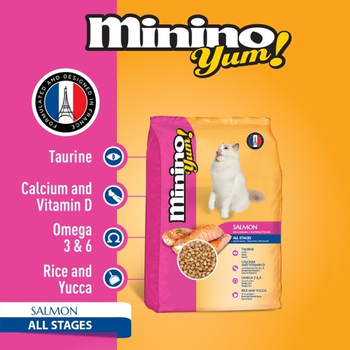 NEW ✨ - Minino Yum Salmon 1kg (Repack)